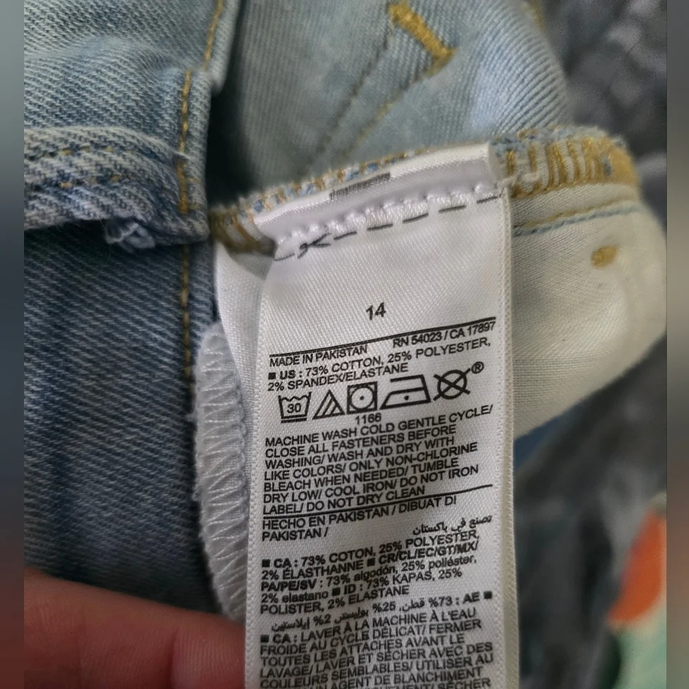 Old Navy Girls High Rise Rockstar Jeggings Light Blue Size 14
